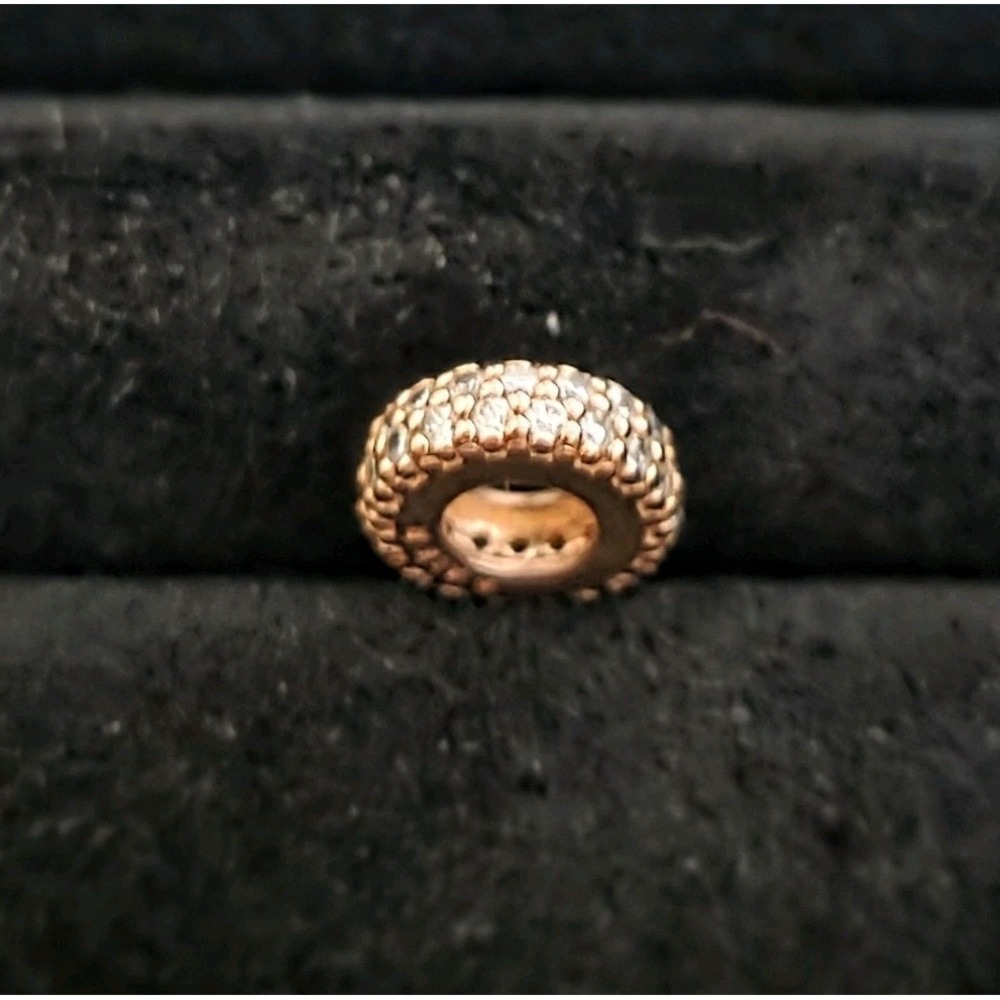 Pandora 781359CZ Pave Inspiration Within Spacer Rose Gold Charm 925 ALE Retired